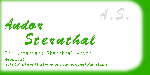 andor sternthal business card